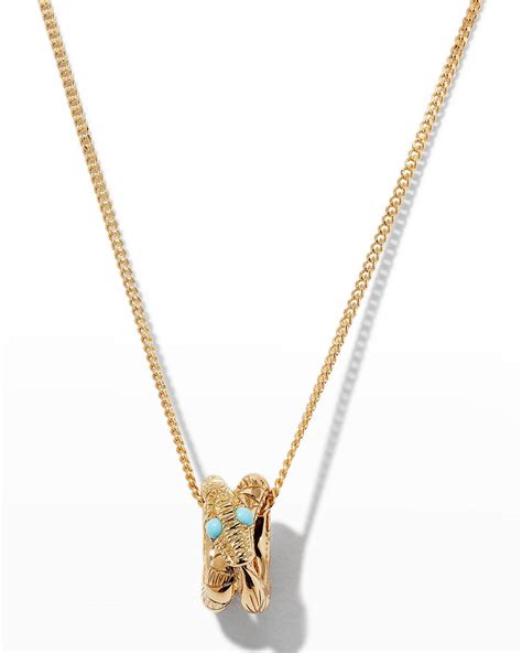 gucci snake pendant necklace|gucci ouroboros snake necklace.